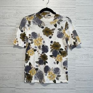 LOFT Petite Florals T-shirt